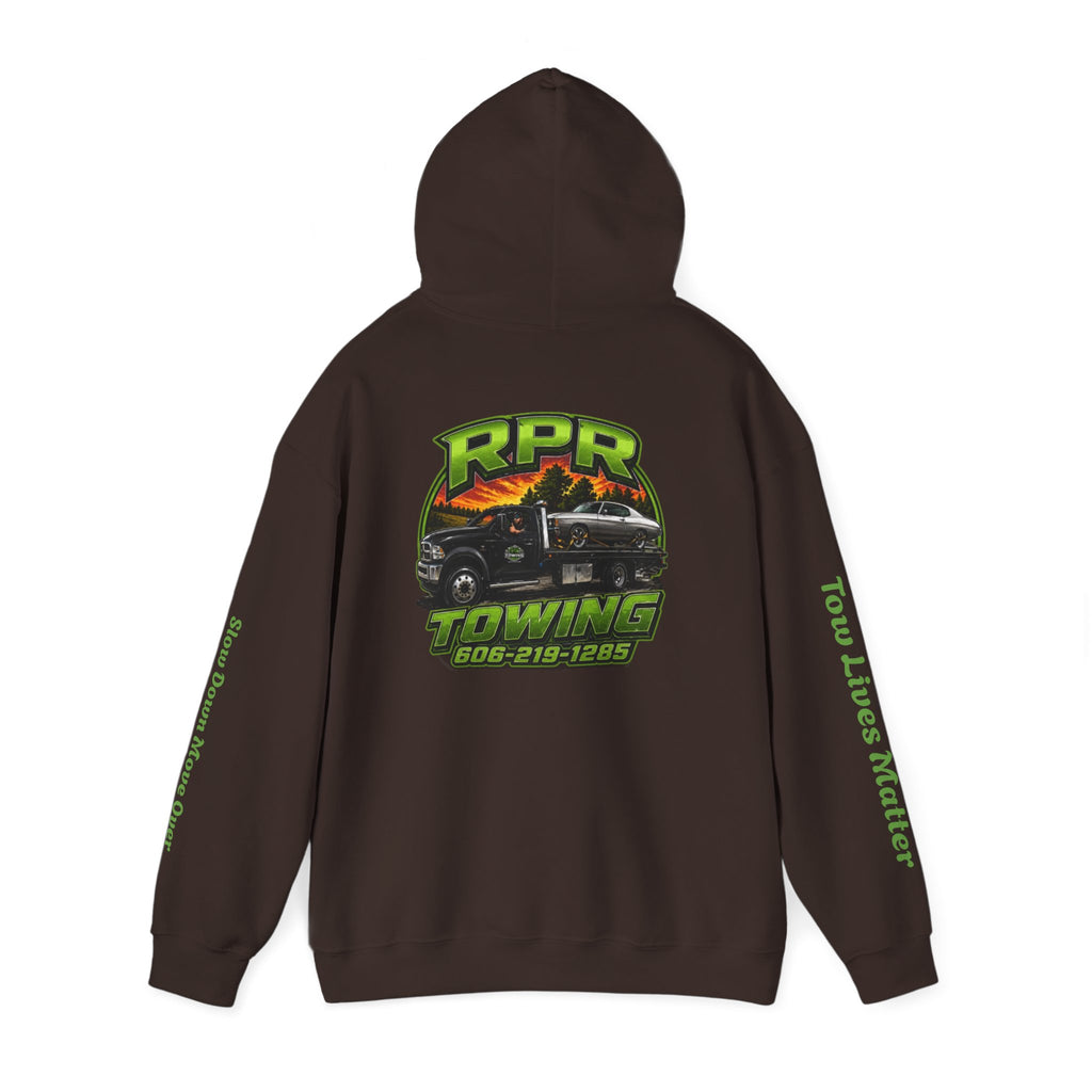 Tow Truck Hoodie — "Tow Lives Matter" RPR Towing Logo Pullover