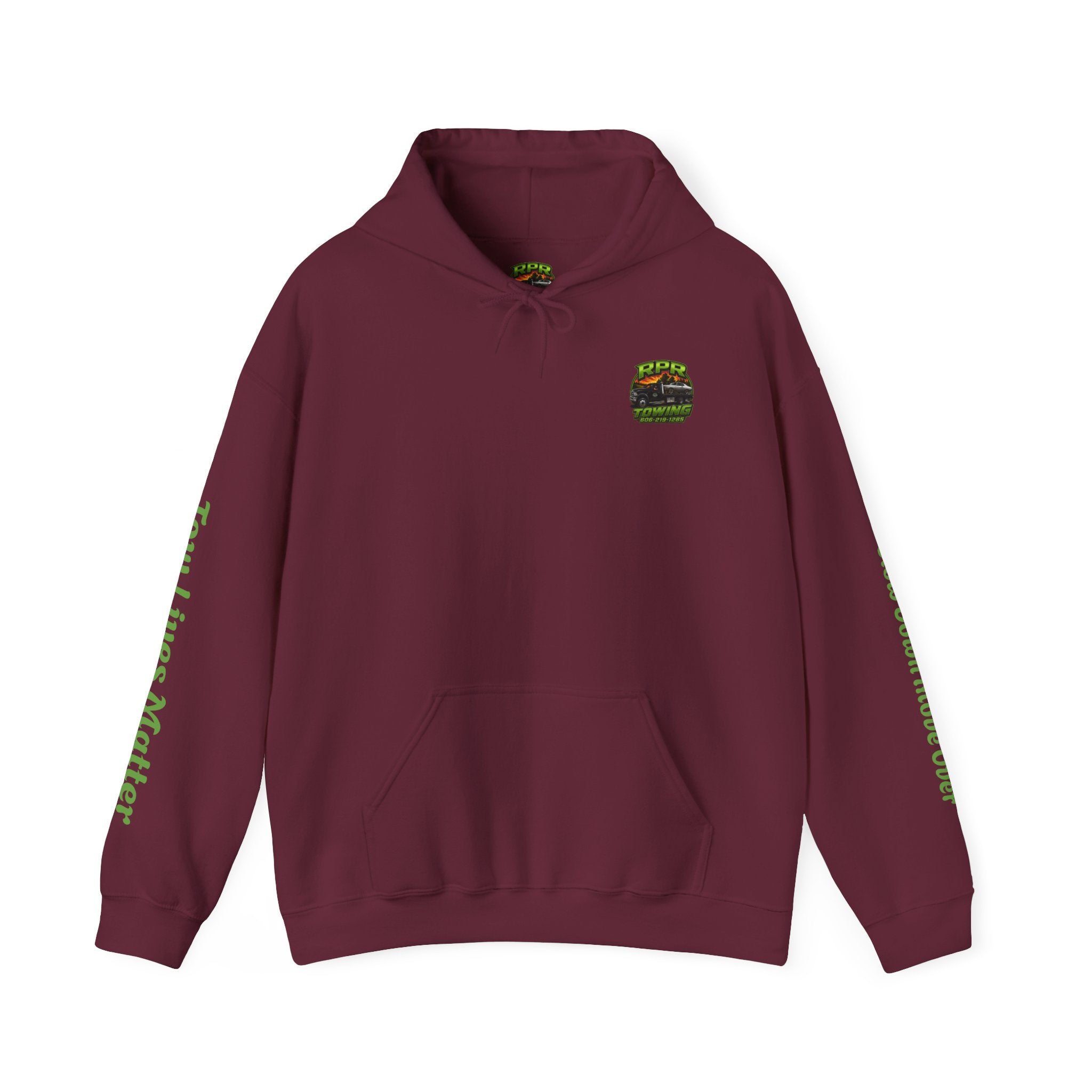 Tow Truck Hoodie — "Tow Lives Matter" RPR Towing Logo Pullover