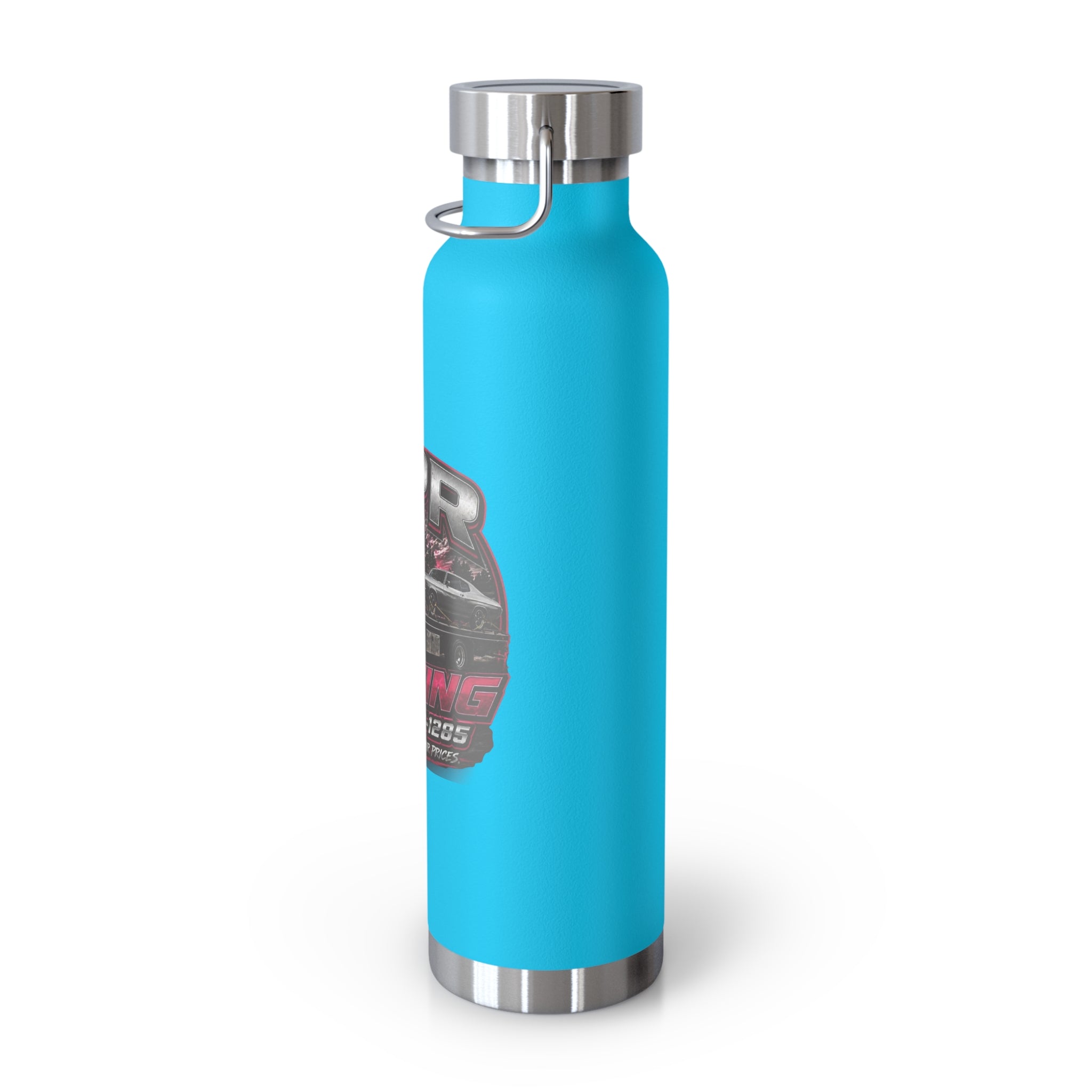 22oz Copper Vacuum Insulated Bottle — RPR Towing Logo Water Bottle