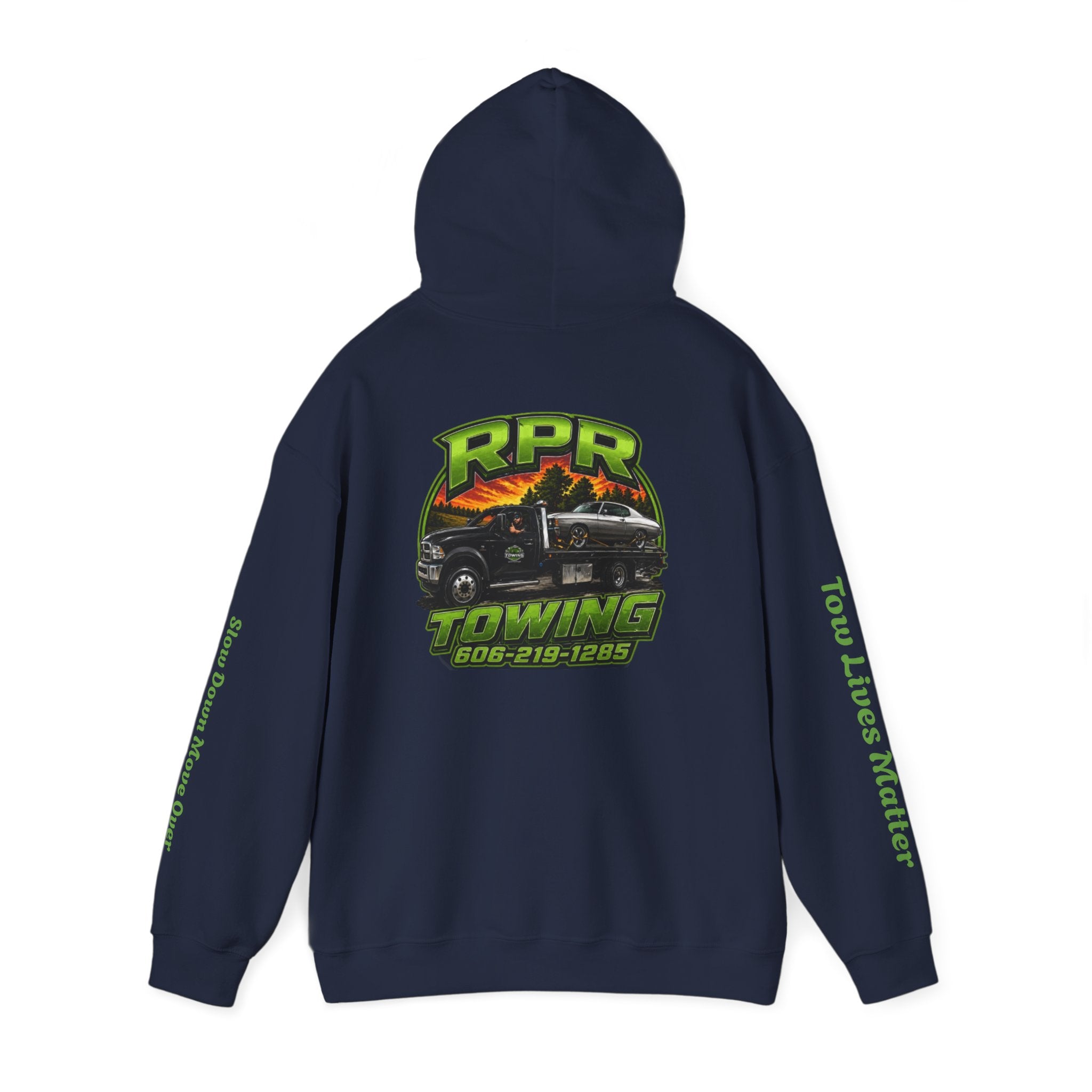 Tow Truck Hoodie — "Tow Lives Matter" RPR Towing Logo Pullover