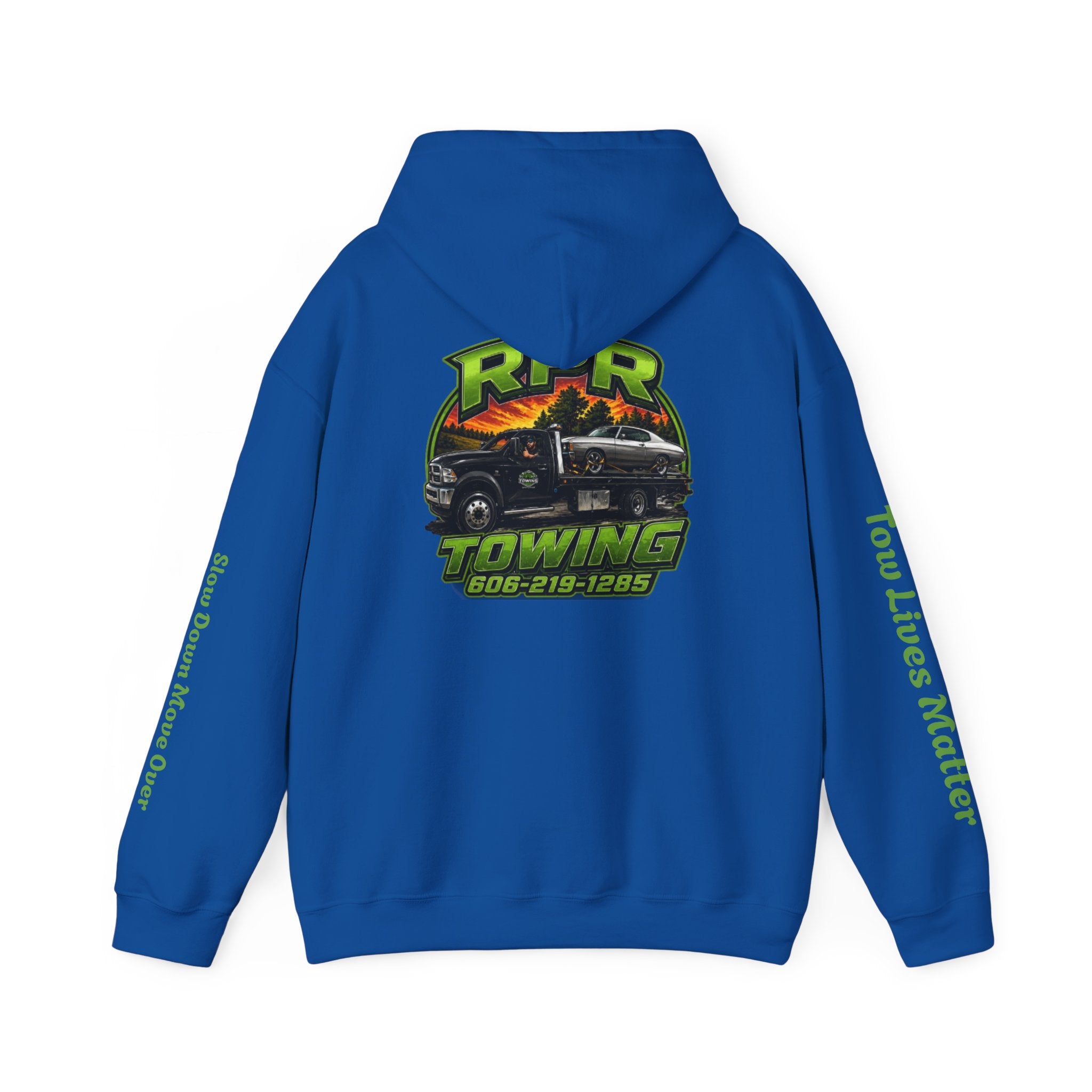 Tow Truck Hoodie — "Tow Lives Matter" RPR Towing Logo Pullover