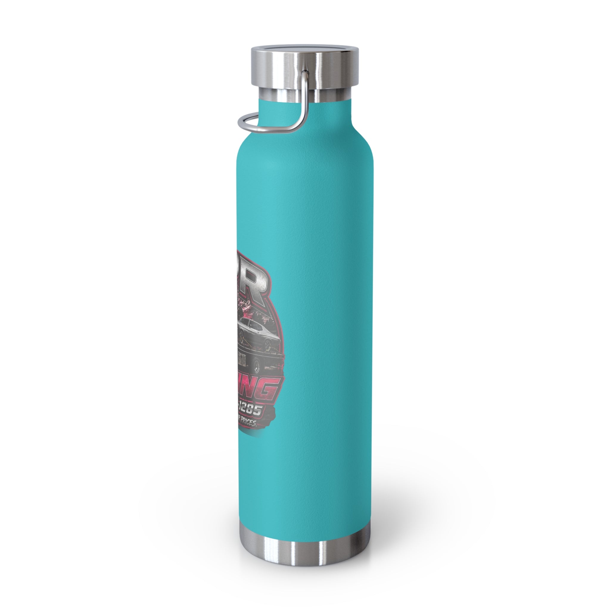 22oz Copper Vacuum Insulated Bottle — RPR Towing Logo Water Bottle