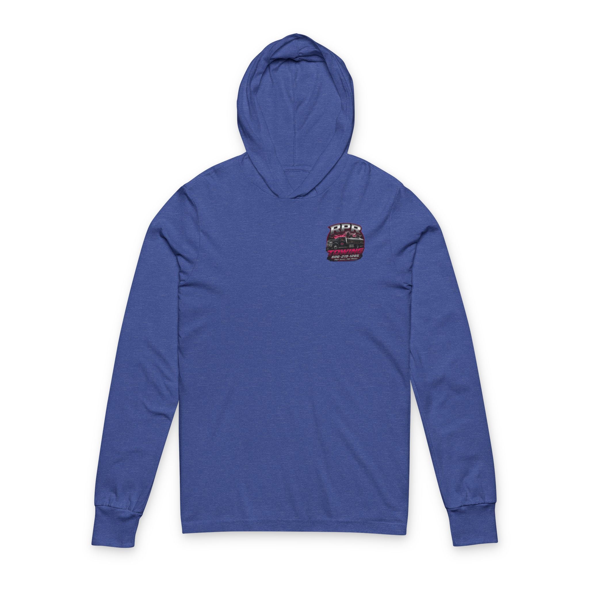 Towing Company Hooded Long-Sleeve Tee — RPR Towing Logo Shirt