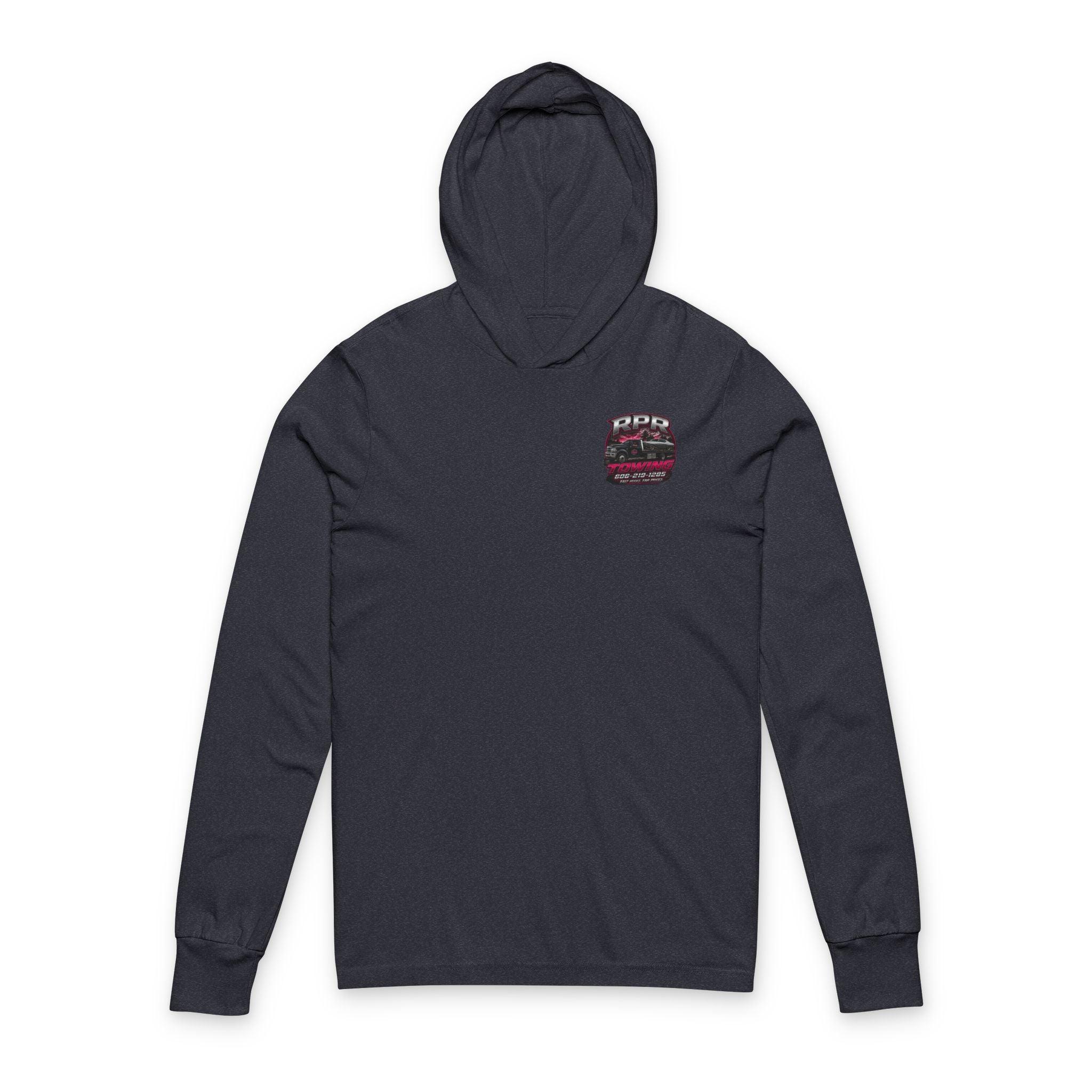 Towing Company Hooded Long-Sleeve Tee — RPR Towing Logo Shirt