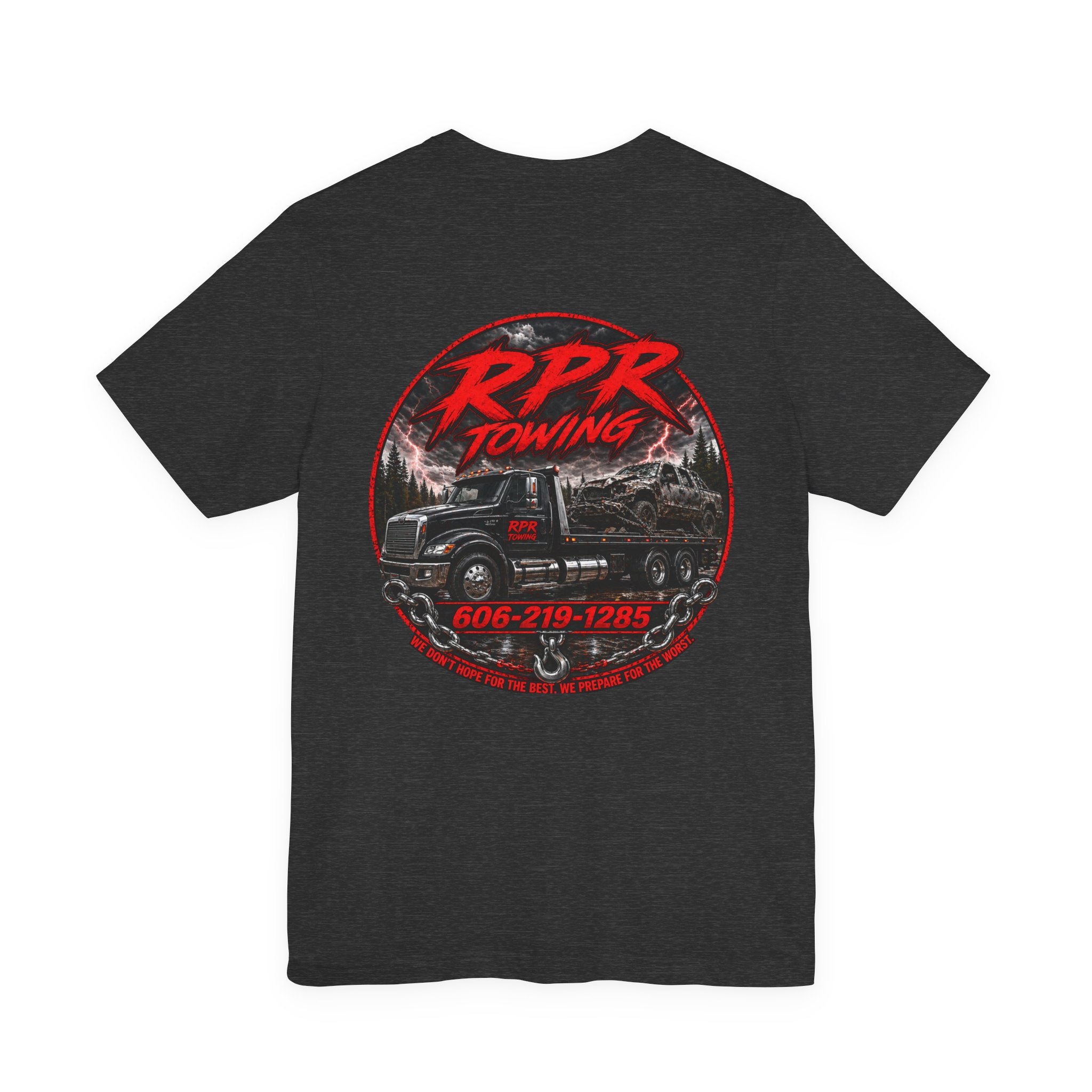 T-Shirt — RPR Towing Vintage Tow Truck Logo Tee (Includes Phone Number)