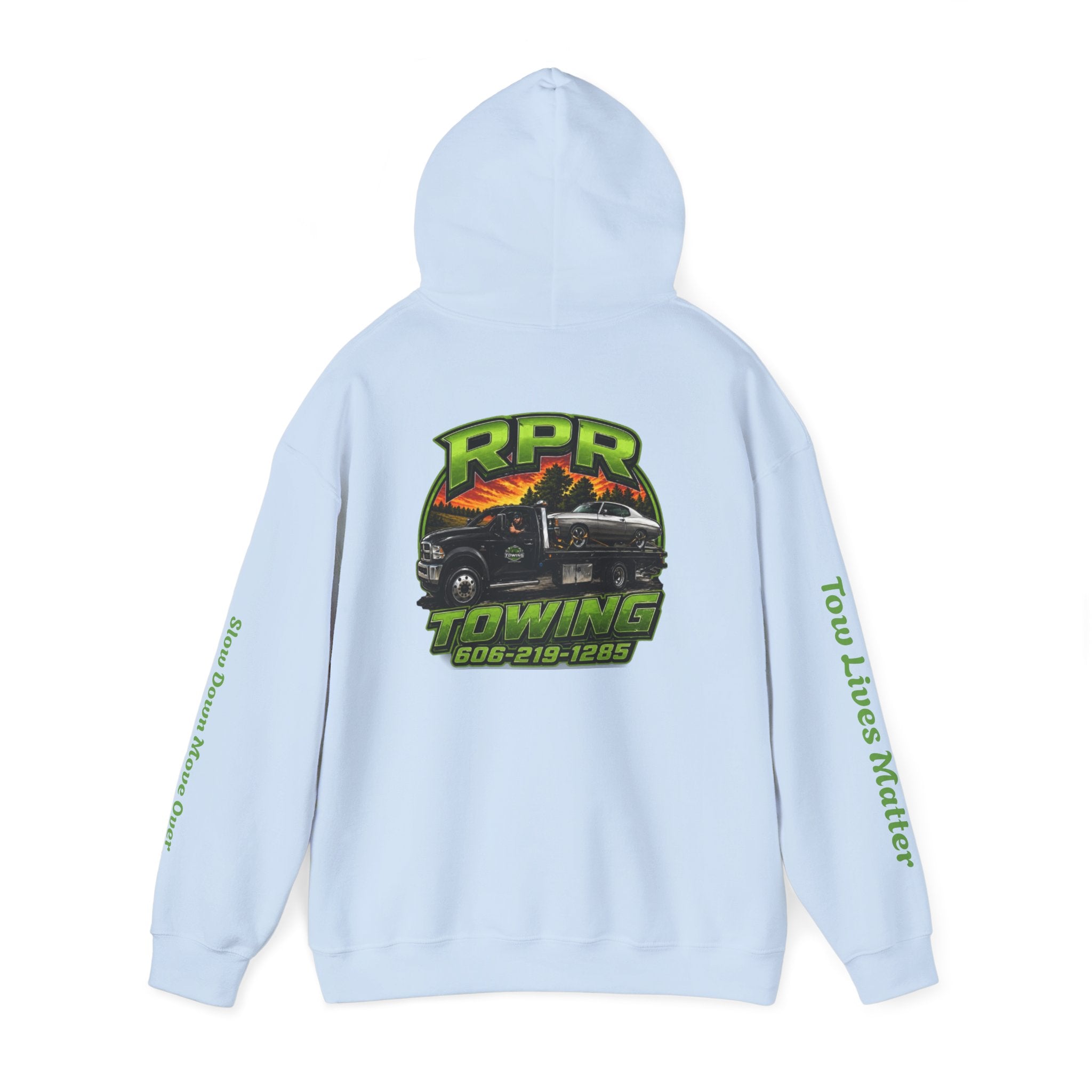 Tow Truck Hoodie — "Tow Lives Matter" RPR Towing Logo Pullover