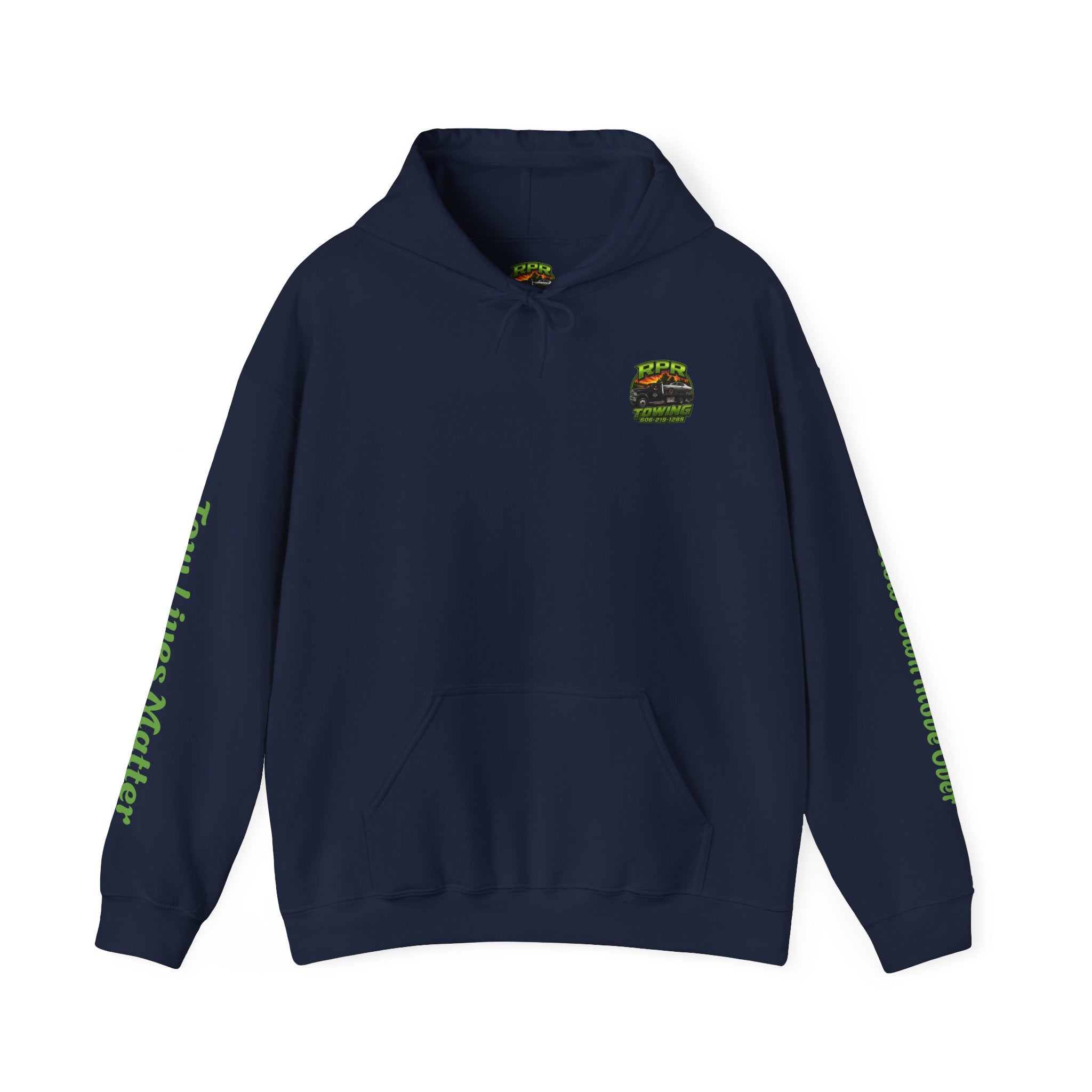 Tow Truck Hoodie — "Tow Lives Matter" RPR Towing Logo Pullover