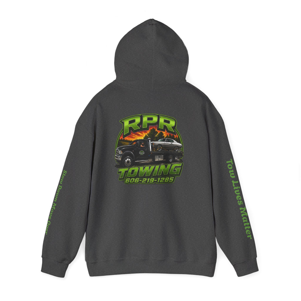 Tow Truck Hoodie — "Tow Lives Matter" RPR Towing Logo Pullover