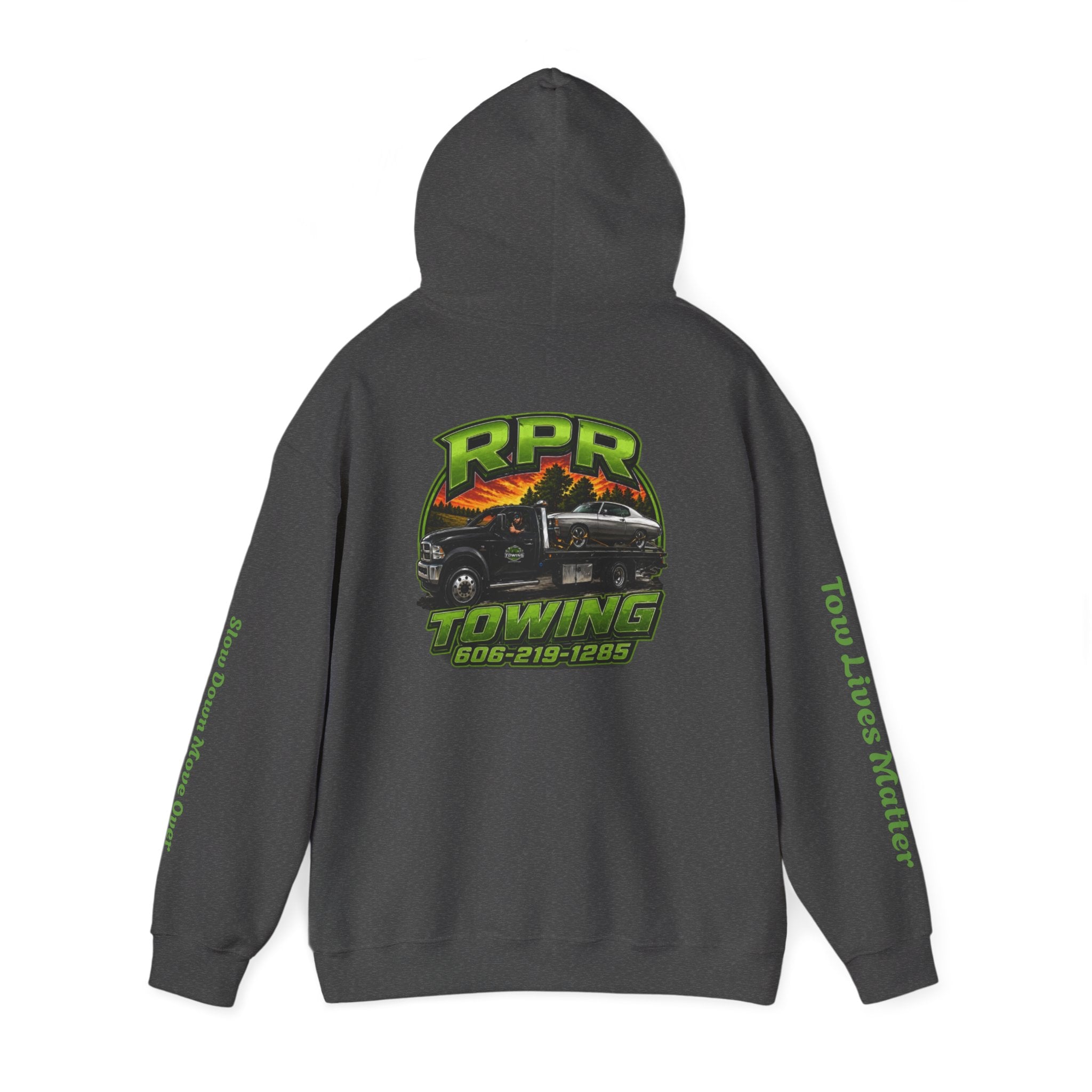 Tow Truck Hoodie — "Tow Lives Matter" RPR Towing Logo Pullover