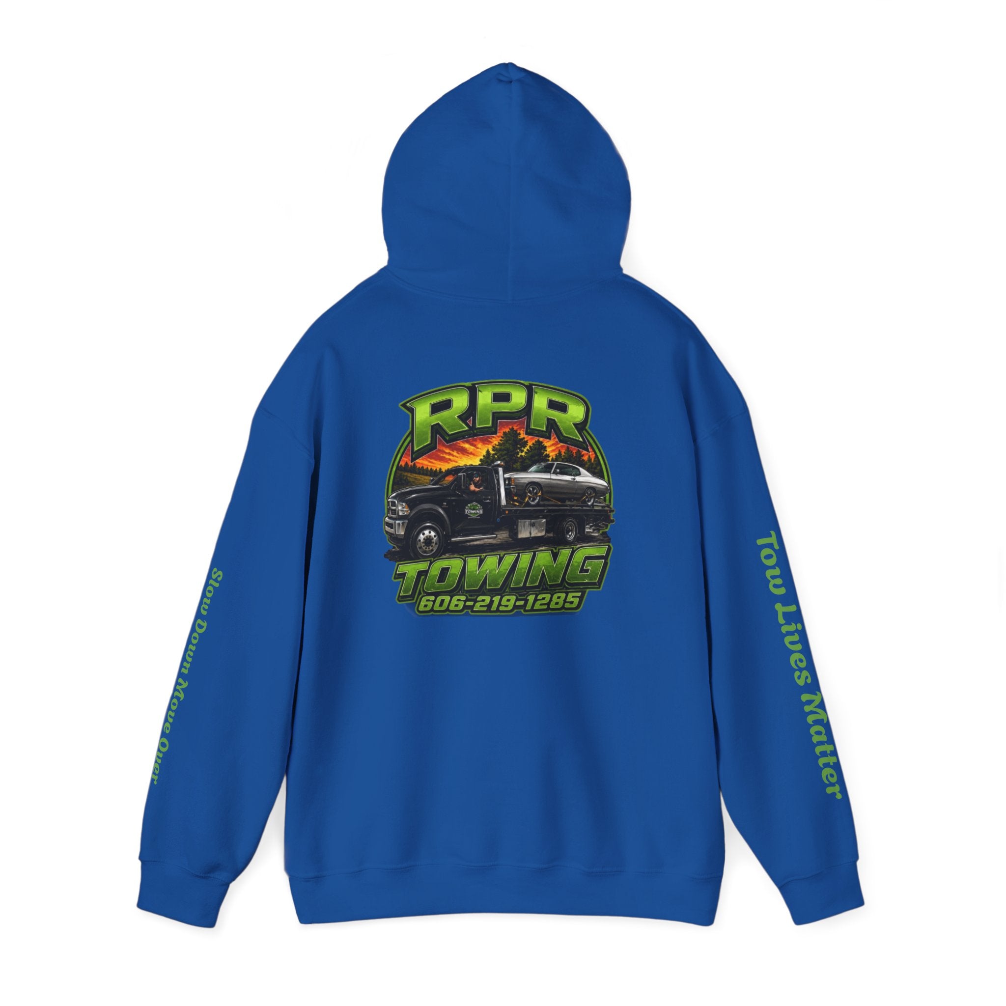 Tow Truck Hoodie — "Tow Lives Matter" RPR Towing Logo Pullover