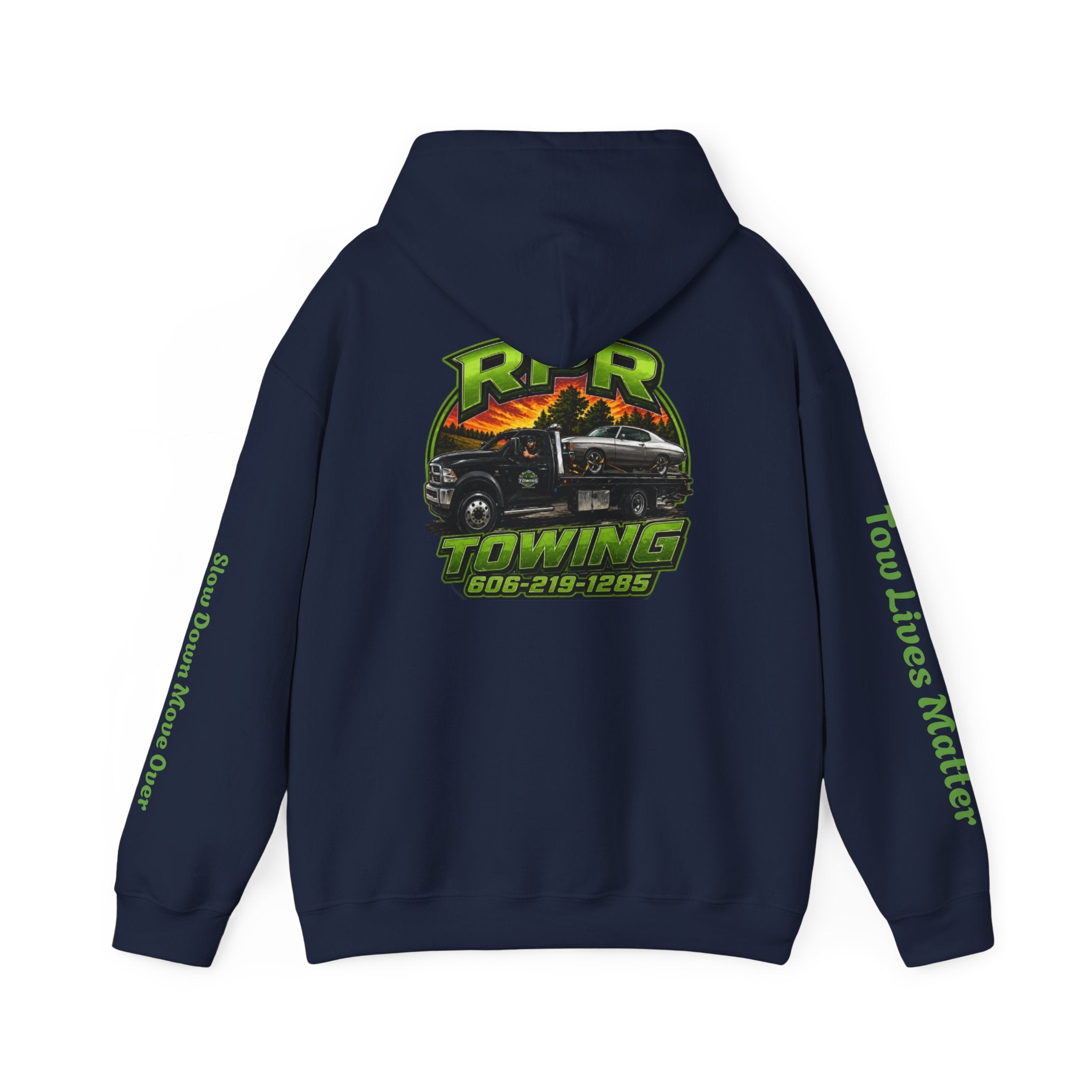 Tow Truck Hoodie — "Tow Lives Matter" RPR Towing Logo Pullover