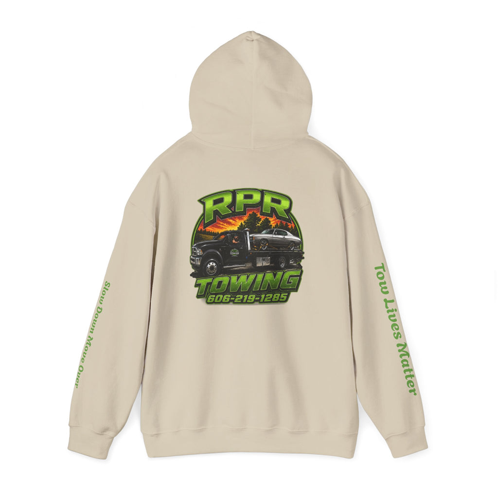 Tow Truck Hoodie — "Tow Lives Matter" RPR Towing Logo Pullover