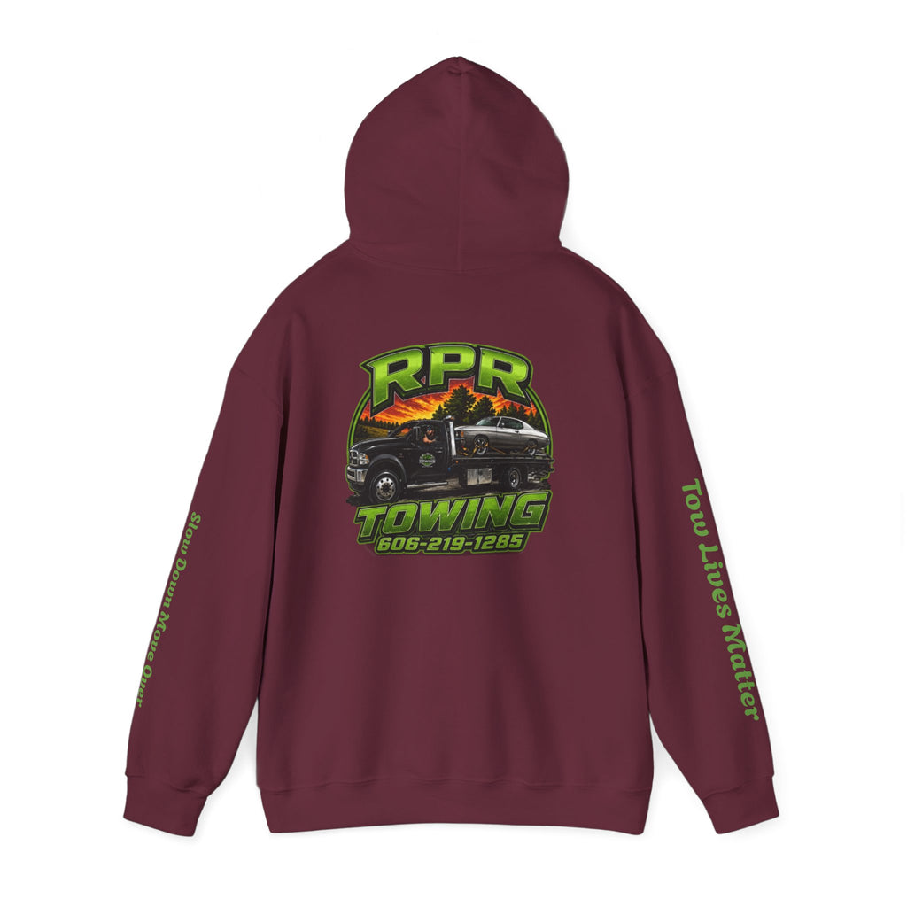 Tow Truck Hoodie — "Tow Lives Matter" RPR Towing Logo Pullover