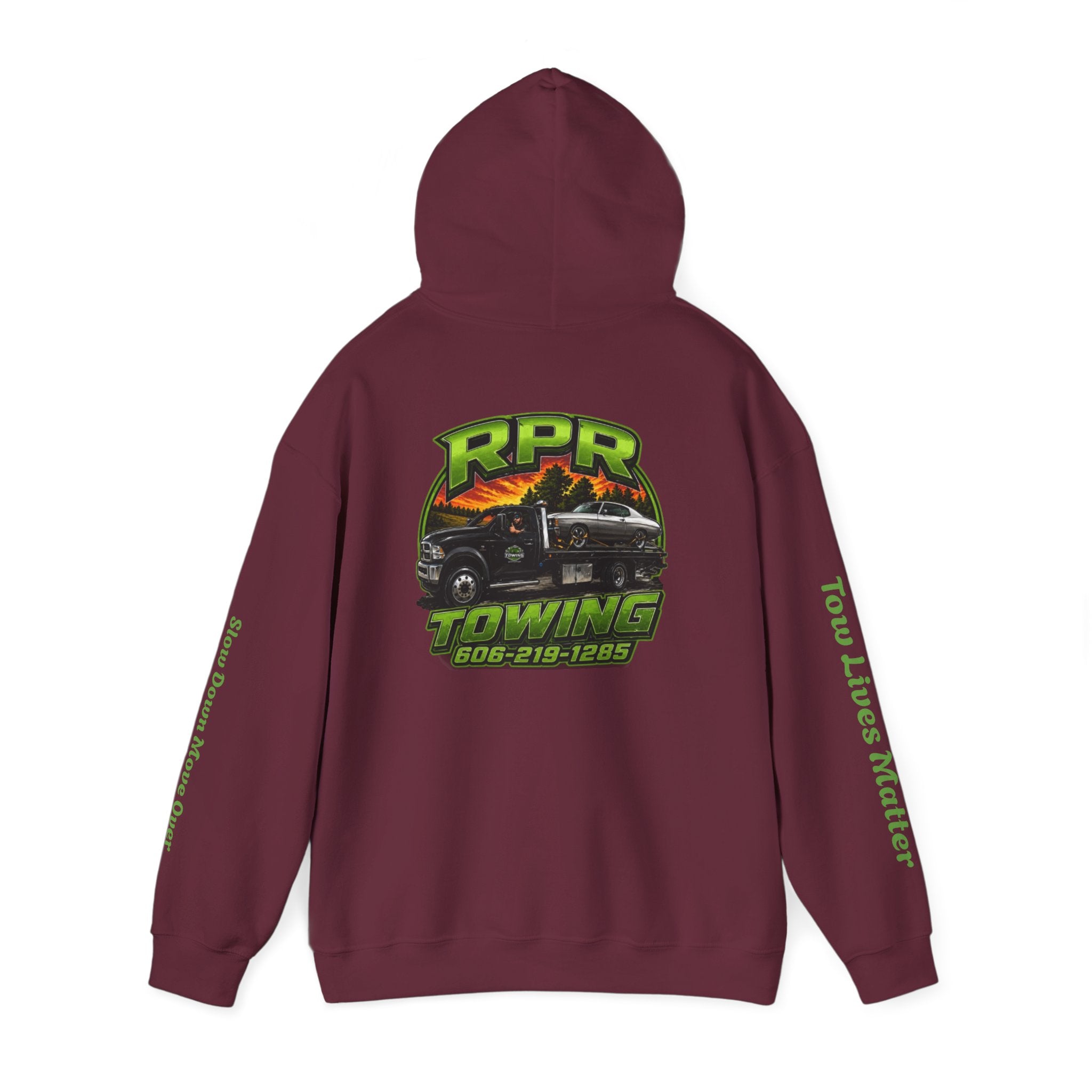Tow Truck Hoodie — "Tow Lives Matter" RPR Towing Logo Pullover