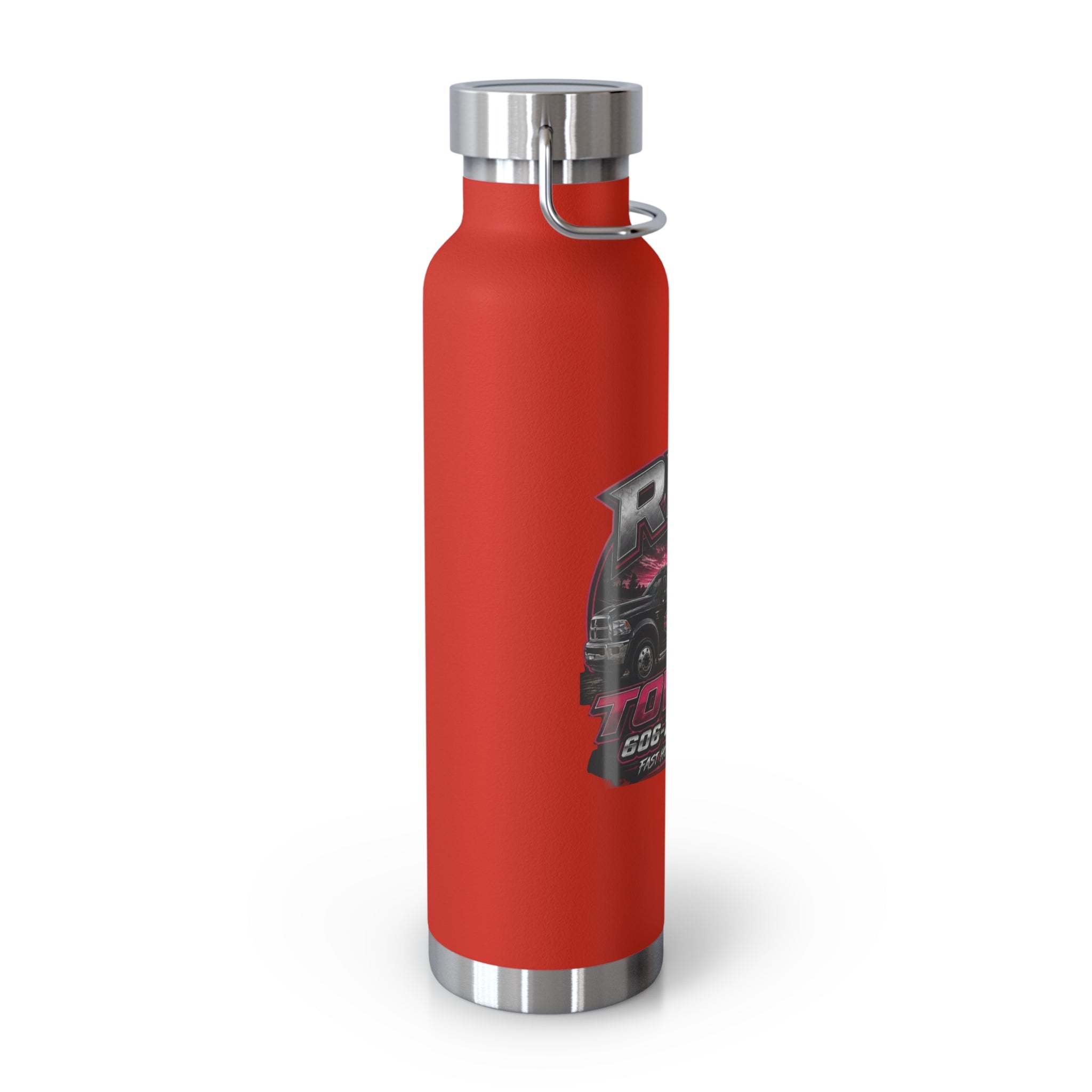 22oz Copper Vacuum Insulated Bottle — RPR Towing Logo Water Bottle