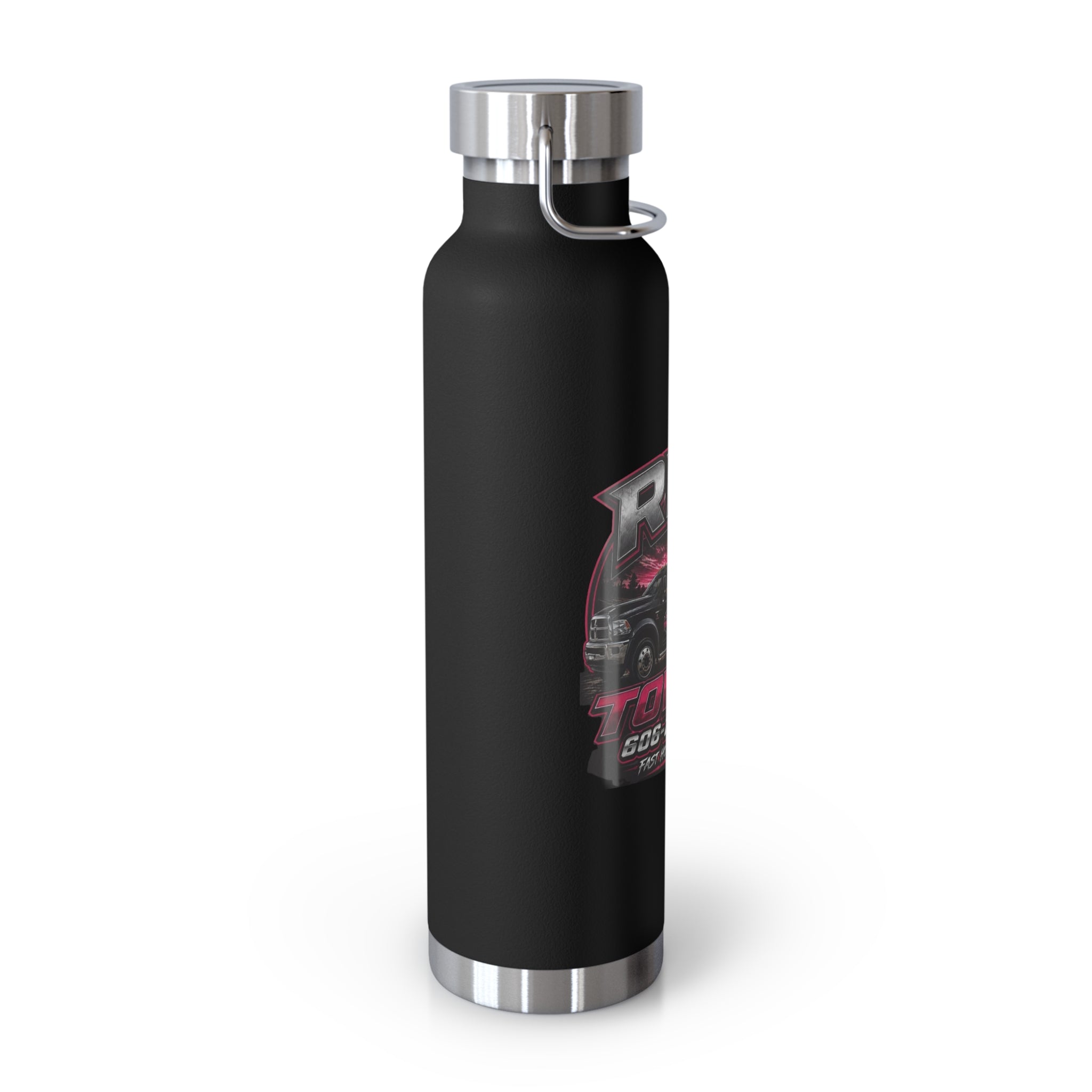 22oz Copper Vacuum Insulated Bottle — RPR Towing Logo Water Bottle