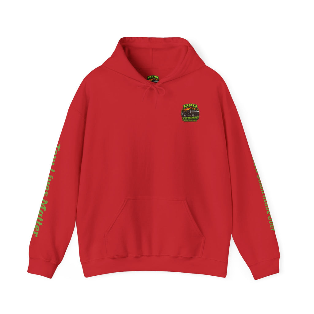 Tow Truck Hoodie — "Tow Lives Matter" RPR Towing Logo Pullover