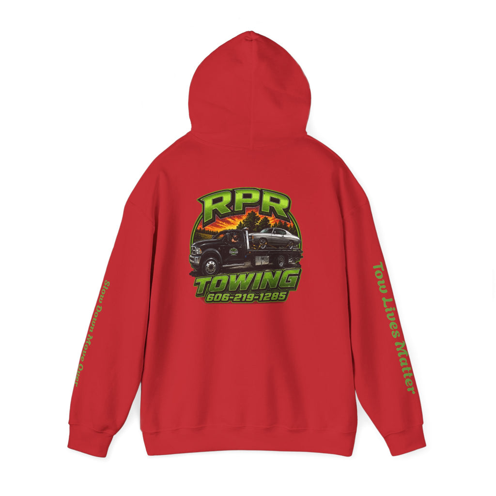 Tow Truck Hoodie — "Tow Lives Matter" RPR Towing Logo Pullover