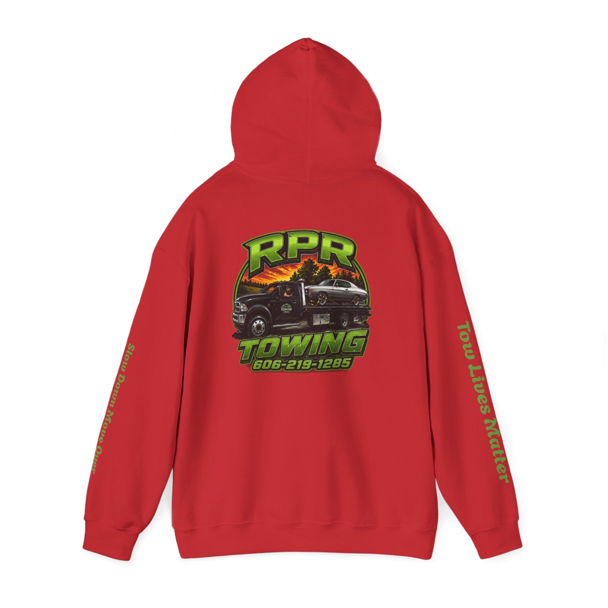 Tow Truck Hoodie — "Tow Lives Matter" RPR Towing Logo Pullover