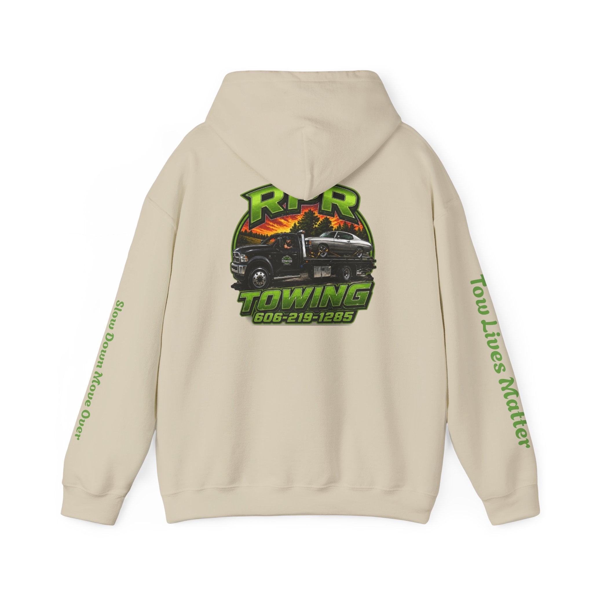 Tow Truck Hoodie — "Tow Lives Matter" RPR Towing Logo Pullover