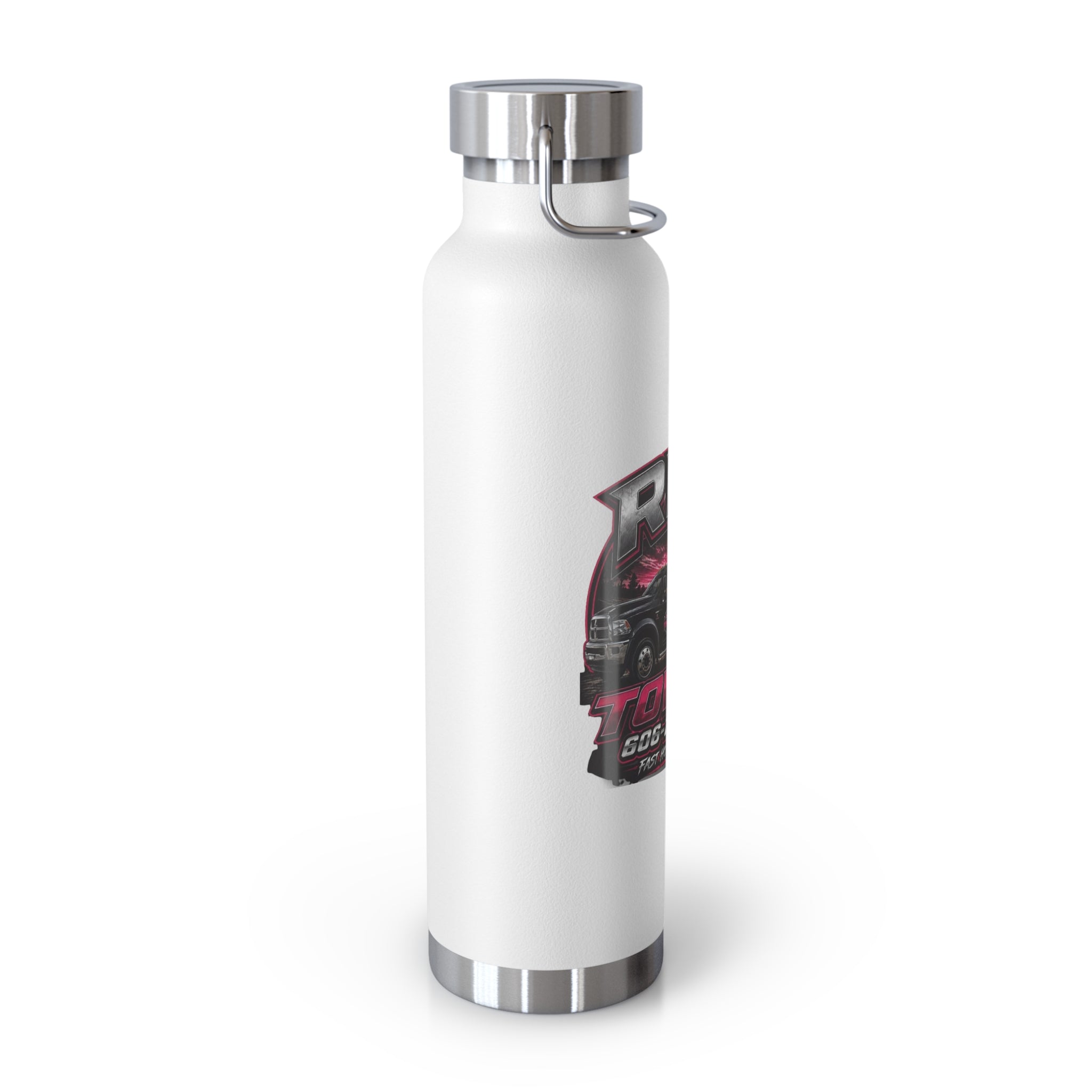 22oz Copper Vacuum Insulated Bottle — RPR Towing Logo Water Bottle