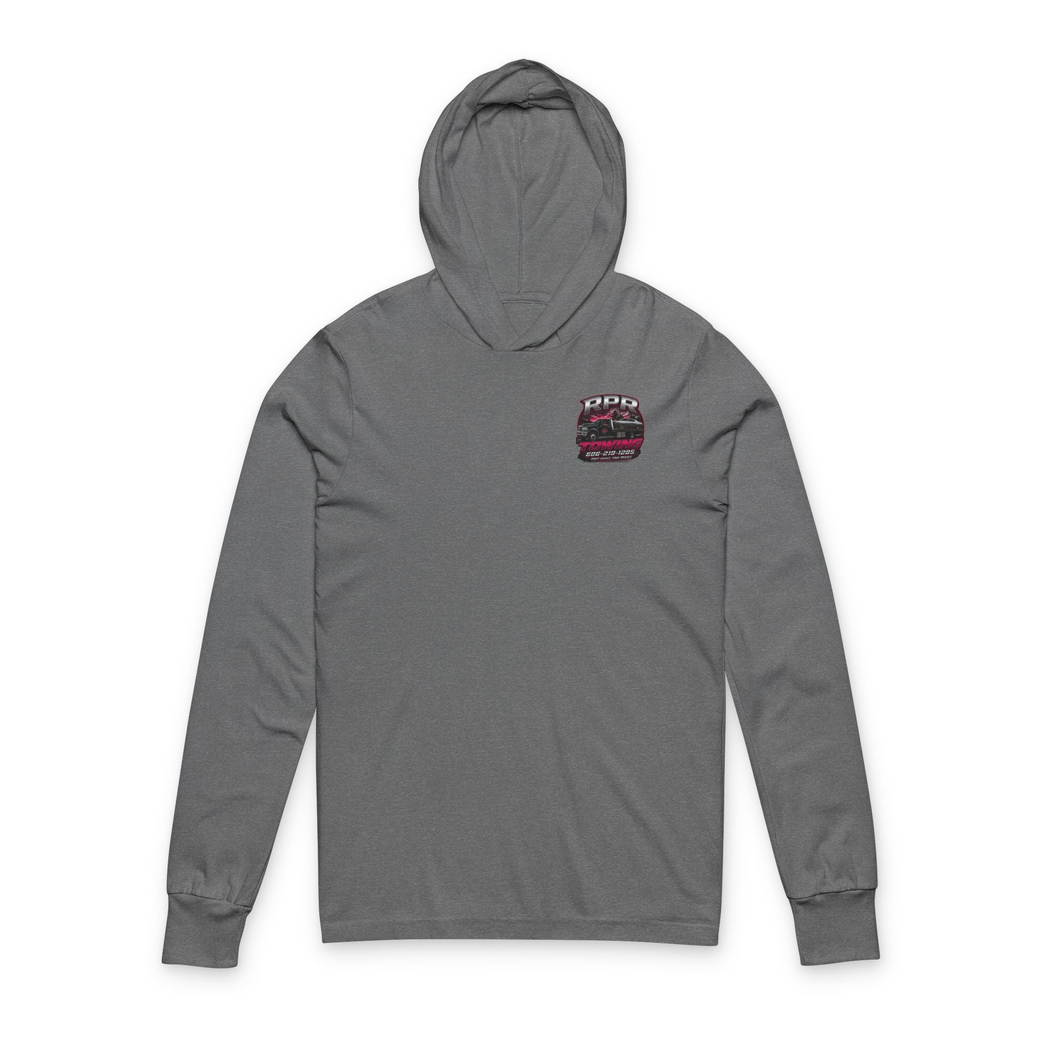 Towing Company Hooded Long-Sleeve Tee — RPR Towing Logo Shirt
