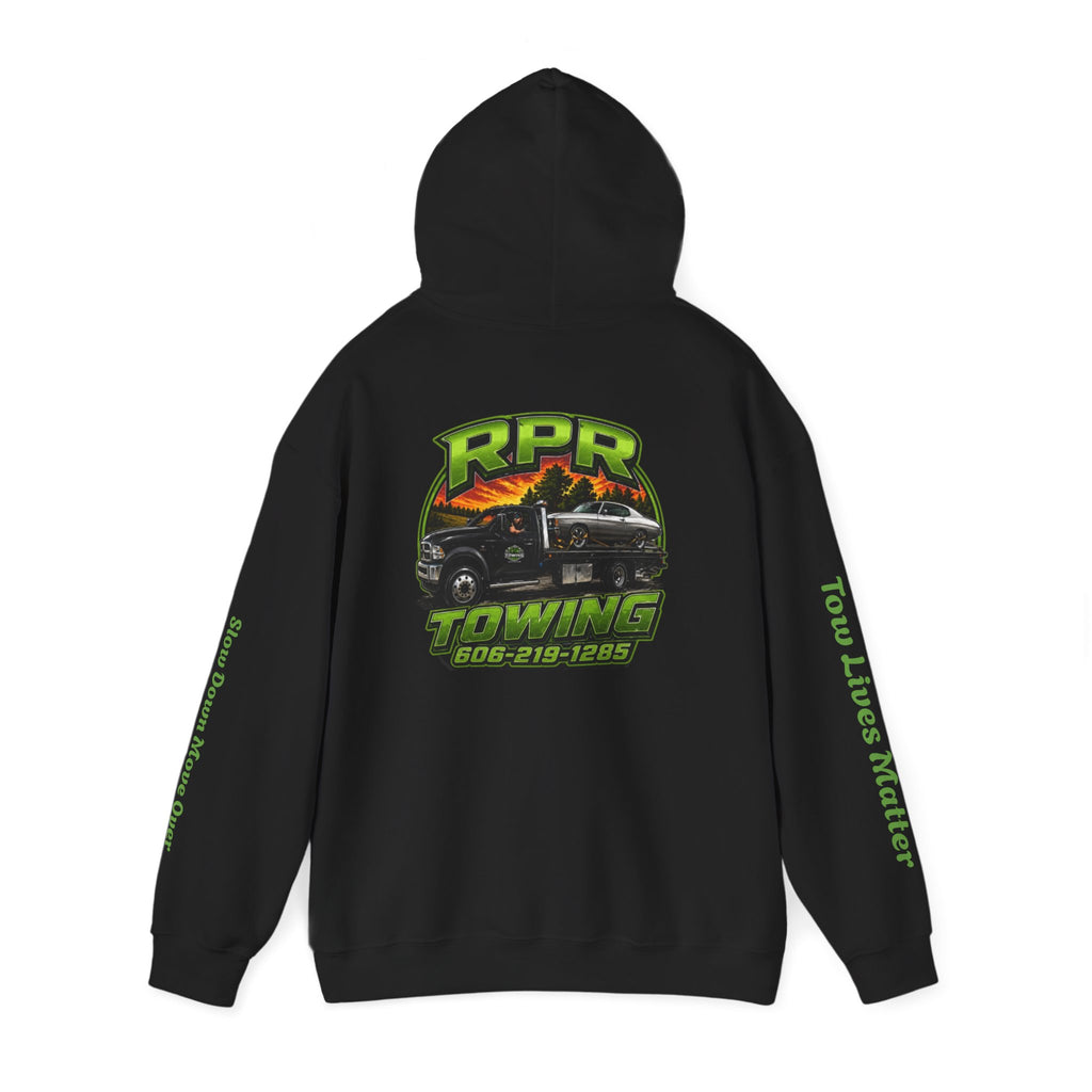 Tow Truck Hoodie — "Tow Lives Matter" RPR Towing Logo Pullover